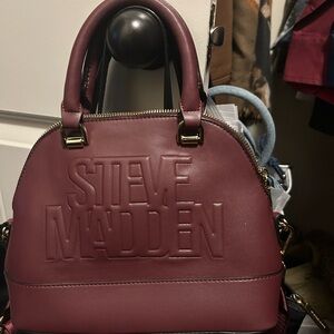 Steve Madden Maroon Satchel Bag